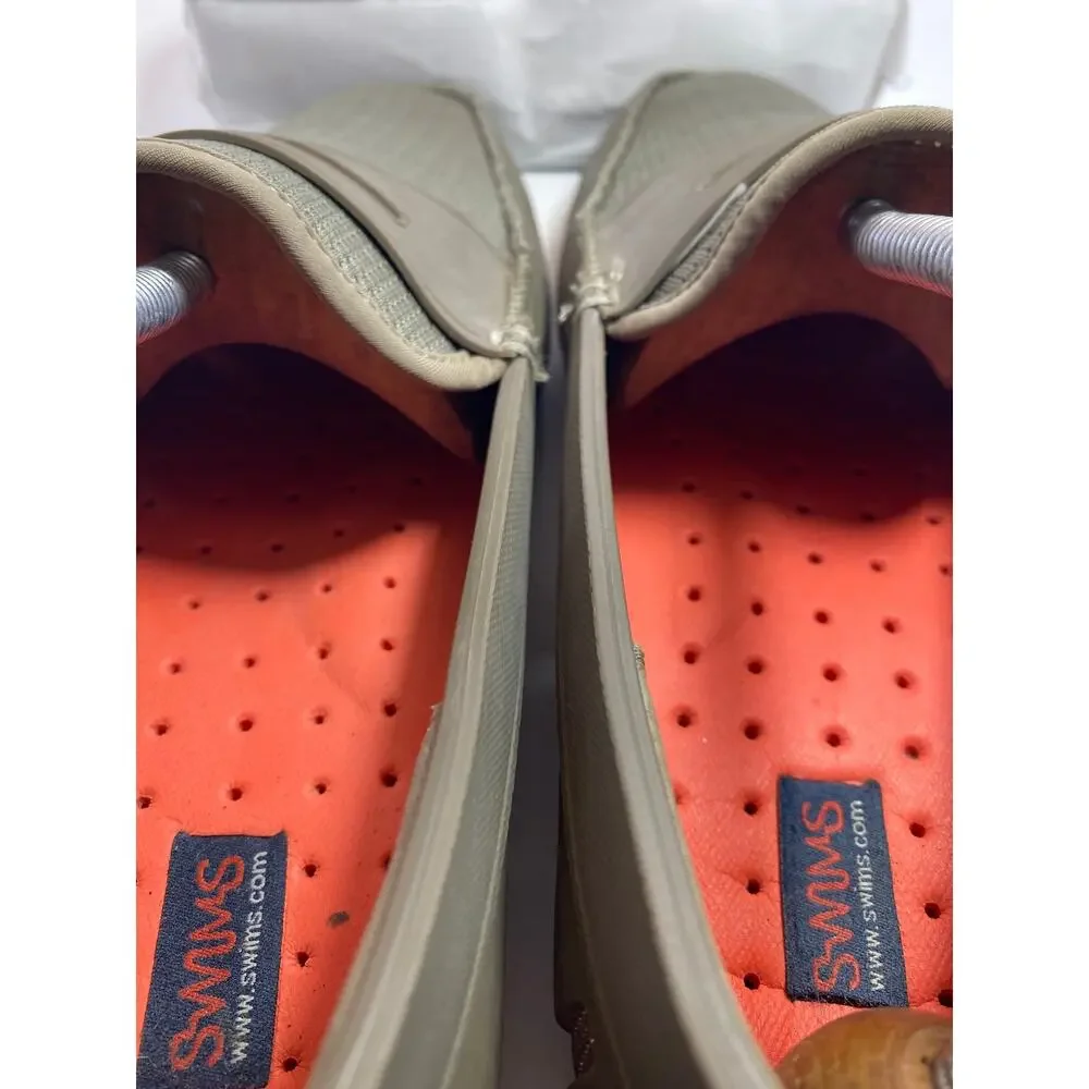 SWIMS Men’s Mesh Penny Loafers Size 9 Khaki Taupe Water Resistant Boat Shoes